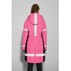 Manteau d’équitation imperméable haute visibilité femme Horze Amaya