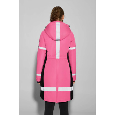 Manteau d’équitation imperméable haute visibilité femme Horze Amaya
