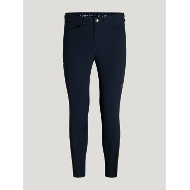 Pantalon d’équitation Tommy Hilfiger Equestrian Stanton grip genoux homme Désert Gris