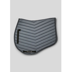 Tapis de saut blanc avec cristaux gunmetal Montar Gris