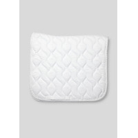 Tapis de dressage marron nougat avec cristaux Montar Blanc
