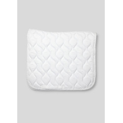 Tapis de dressage marron nougat avec cristaux Montar Blanc