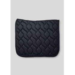 Tapis de dressage marron nougat avec cristaux Montar Marine Bleu marine