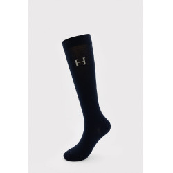 Chaussettes Harcour Carly par 3 Vigne / marine / chevron Beige Chaussettes Harcour Carly par 3 Vigne / marine / chevron Beige