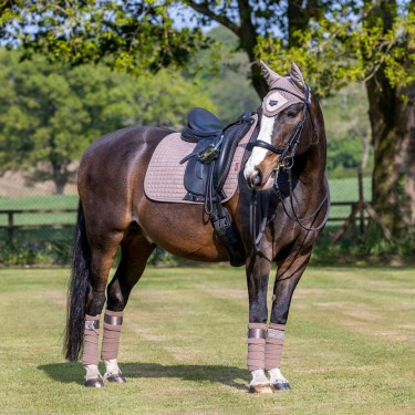 Tapis LeMieux Suede Dressage Square Mink Marron