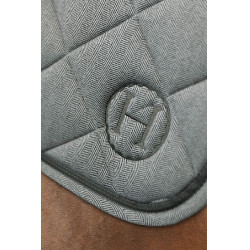Tapis de selle Harcour Charma Chevrons trèfle Gris