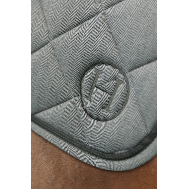 Tapis de selle Harcour Charma Chevrons trèfle Gris