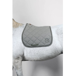 Tapis de selle Harcour Charma Chevrons trèfle Gris