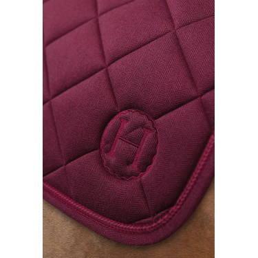 Tapis de selle Harcour Charma Chevrons vigne Bordeaux