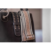 Sac à main équestre Pénélope Zabelia en cuir cognac