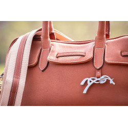 Sac à main élégant en cuir Pénélope Maëlys PM Cognac