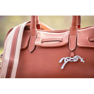 Sac à main élégant en cuir Pénélope Maëlys PM Cognac