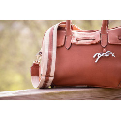 Sac à main élégant en cuir Pénélope Maëlys PM Cognac