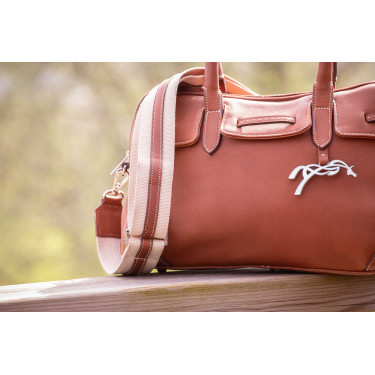 Sac à main élégant en cuir Pénélope Maëlys PM Cognac