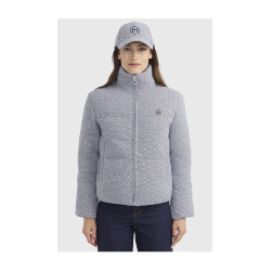 Doudoune Harcour Colombine femme Chevrons marine Gris