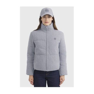 Doudoune Harcour Colombine femme Chevrons marine Gris