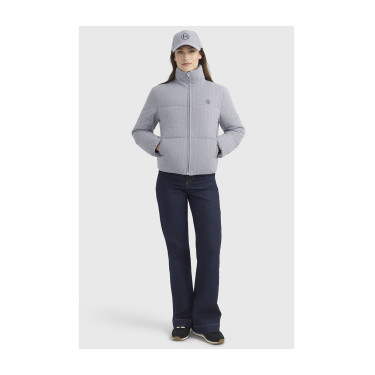 Doudoune Harcour Colombine femme Chevrons marine Gris