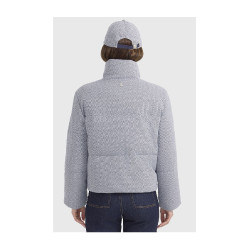 Doudoune Harcour Colombine femme Chevrons marine Gris