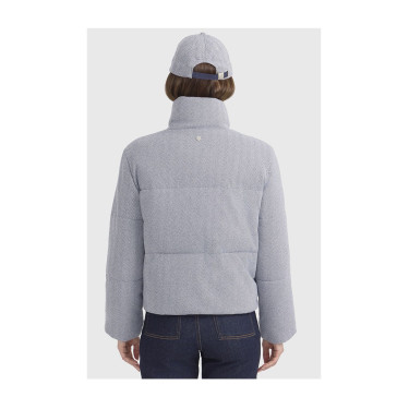 Doudoune Harcour Colombine femme Chevrons marine Gris