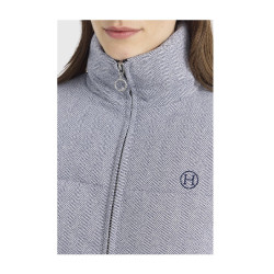 Doudoune Harcour Colombine femme Chevrons marine Gris