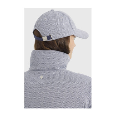Doudoune Harcour Colombine femme Chevrons marine Gris