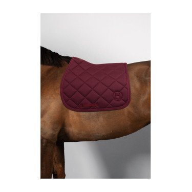 Tapis de selle Harcour Charma Chevrons vigne Bordeaux