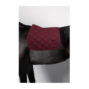 Tapis de selle Harcour Charma Chevrons vigne Bordeaux
