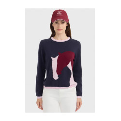 Pull Harcour Haras femme Marine Bleu marine
