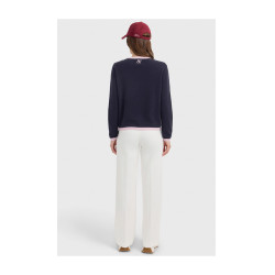 Pull Harcour Haras femme Marine Bleu marine