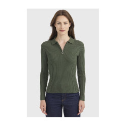 Polo d’équitation femme Harcour Celeste manches longues Polo d’équitation femme Harcour Celeste manches longues