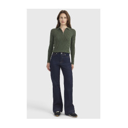Polo d’équitation femme Harcour Celeste manches longues Polo d’équitation femme Harcour Celeste manches longues
