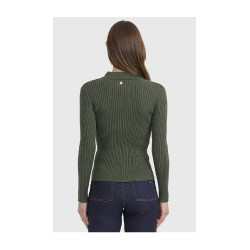 Polo d’équitation femme Harcour Celeste manches longues Polo d’équitation femme Harcour Celeste manches longues