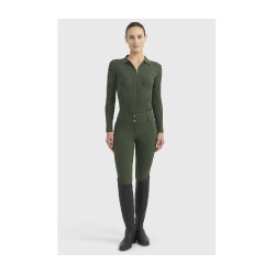 Polo d’équitation femme Harcour Celeste manches longues Polo d’équitation femme Harcour Celeste manches longues