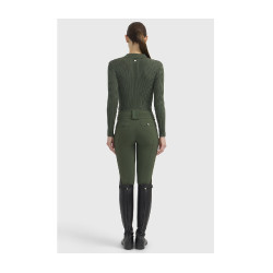 Polo d’équitation femme Harcour Celeste manches longues Polo d’équitation femme Harcour Celeste manches longues