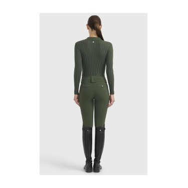 Polo d’équitation femme Harcour Celeste manches longues Polo d’équitation femme Harcour Celeste manches longues