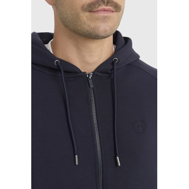 Sweat Technique zippé Harcour Connor homme Marine Bleu marine