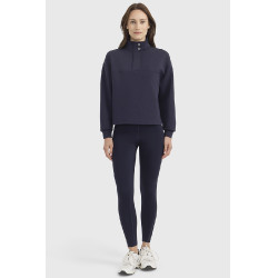 Sweat 1/2 Zip Harcour Cassandre femme Marine Bleu marine