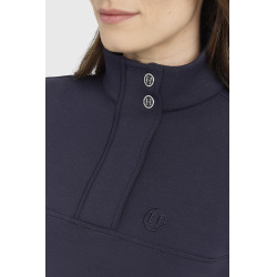 Sweat 1/2 Zip Harcour Cassandre femme Marine Bleu marine