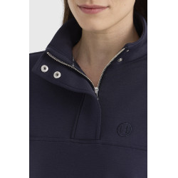 Sweat 1/2 Zip Harcour Cassandre femme Marine Bleu marine