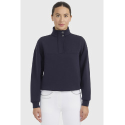 Sweat 1/2 Zip Harcour Cassandre femme Marine Bleu marine
