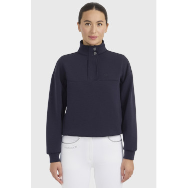 Sweat 1/2 Zip Harcour Cassandre femme Marine Bleu marine