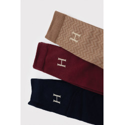 Chaussettes Harcour Carly par 3 Vigne / marine / chevron Beige Chaussettes Harcour Carly par 3 Vigne / marine / chevron Beige