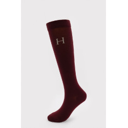 Chaussettes Harcour Carly par 3 Vigne / marine / chevron Beige Chaussettes Harcour Carly par 3 Vigne / marine / chevron Beige