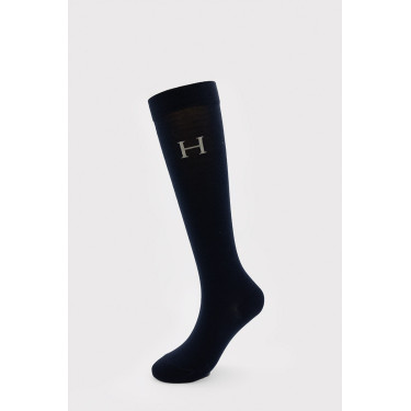Chaussettes Harcour Carly par 3 Vigne / marine / chevron Beige Chaussettes Harcour Carly par 3 Vigne / marine / chevron Beige