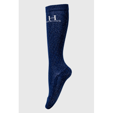 Chaussettes d’équitation pailletées Harcour (x2)