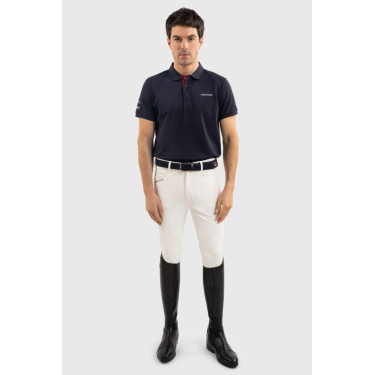 Polo d’équitation homme Harcour Fuego France – Equi-Clic