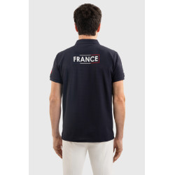 Polo d’équitation homme Harcour Fuego France – Equi-Clic