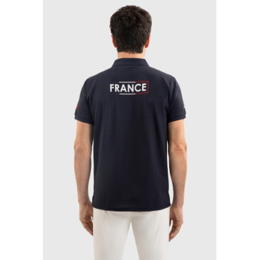 Polo d’équitation homme Harcour Fuego France – Equi-Clic