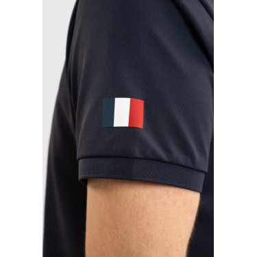 Polo d’équitation homme Harcour Fuego France – Equi-Clic