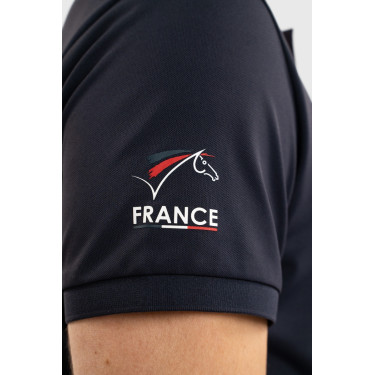 Polo d’équitation homme Harcour Fuego France – Equi-Clic